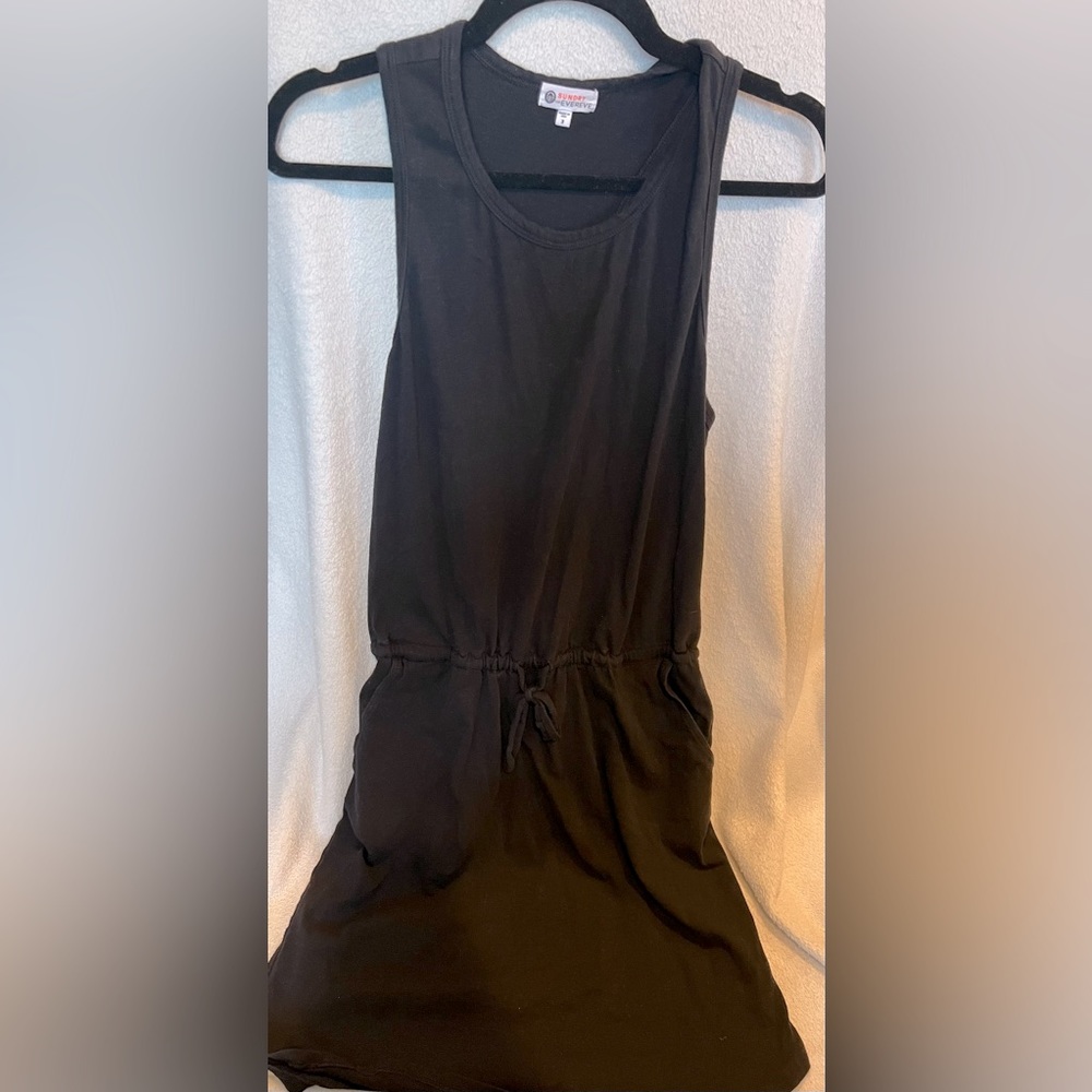 Sundry Sleeveless Black Mini Dress